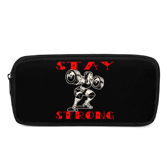 Stay Strong Him Her ©WhiteTigerLLC.Com LIKE US Pencil Cases