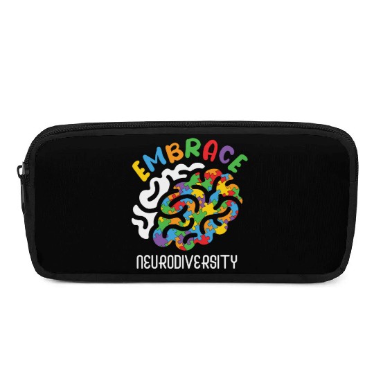 Embrace Neurodiversity Autism Brain Pencil Cases