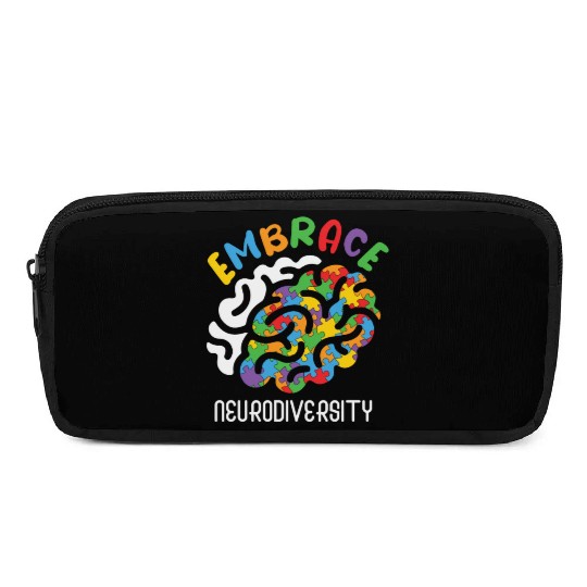 Embrace Neurodiversity Autism Brain Pencil Cases