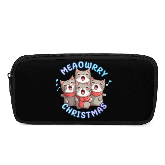 Christmas Kittens sing lovely Christmas song Pencil Cases
