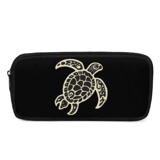 Sea Turtle Design 2 Color Vector Pencil Cases