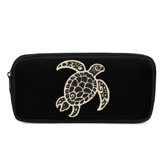Sea Turtle Design 2 Color Vector Pencil Cases