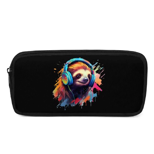 Sloth DJ Pencil Cases