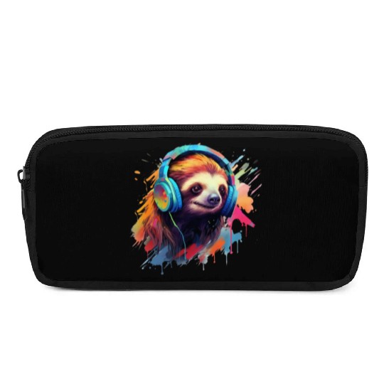 Sloth DJ Pencil Cases