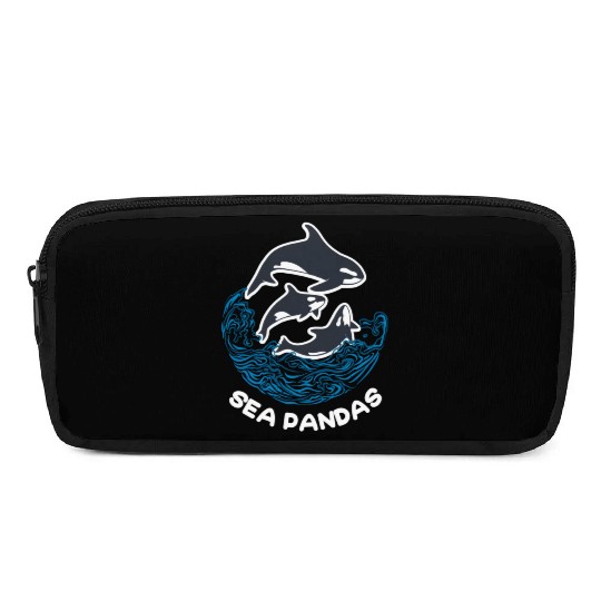 Sea Panda Orca Wild Panda Bamboo Pencil Cases