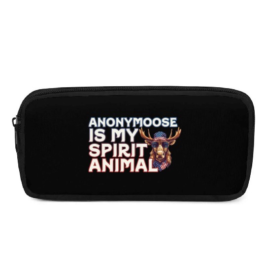 Anonymoose Is My Sprit Animal Cool Moose Pencil Cases