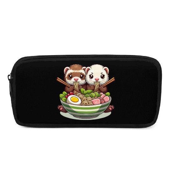 Ferret Ramen Noodle Japanese Kawaii Anime Gifts Pencil Cases