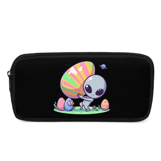Alien with huge easter egg Pencil Cases