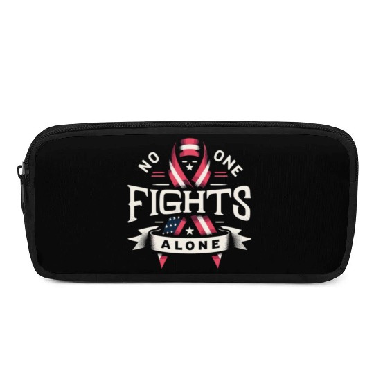 No One Fights Alone US Family Veteran Awareness Pencil Cases