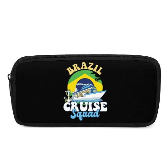 Brazil Cruise Squad Family Vacation Trip Pencil Cases
