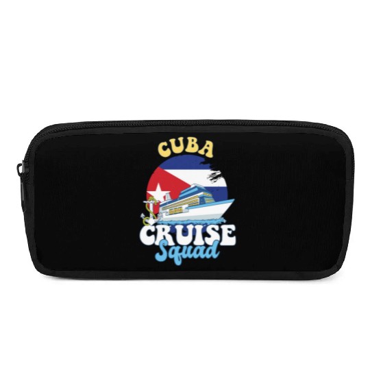 Cuba Cruise Squad Family Vacation Trip Pencil Cases