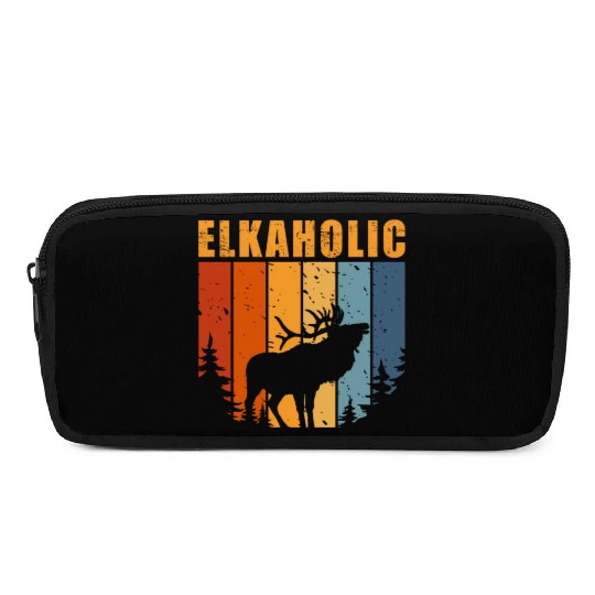 Elk Hunting Elkaholic Hunters Pencil Cases