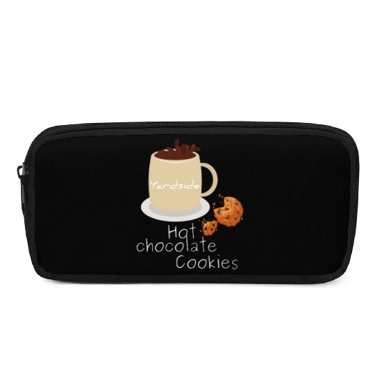 Drink Hot chocolate cookies Yardside font logo Pencil Cases