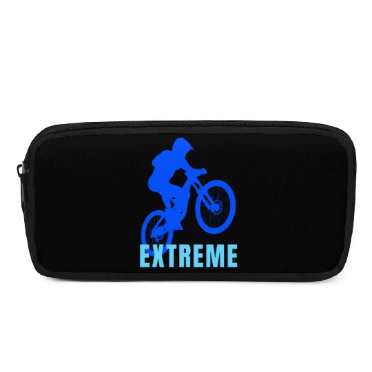 Mountain Bike (blue and light blue design) Pencil Cases