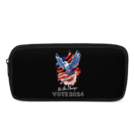 Be the Change: Vote 2024! - Eagle & Flag Design Pencil Cases