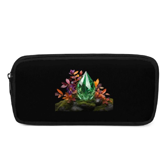 green crystal Pencil Cases