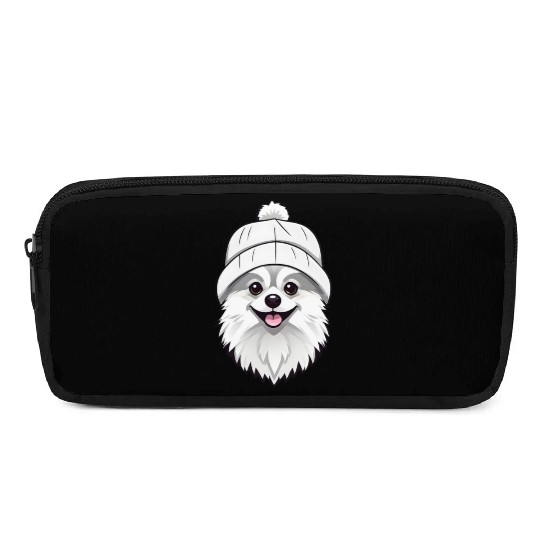 Cute Pomeranian with hat Pencil Cases