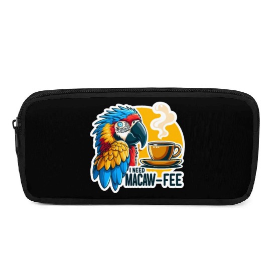 Blue Gold Macaw Macaw-Fee Coffee Lover Pencil Cases