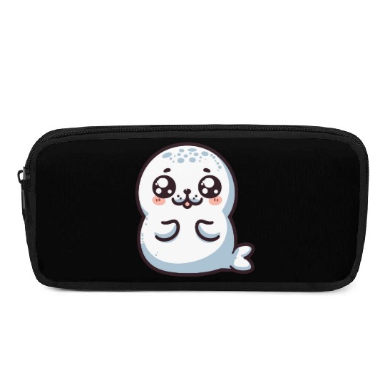Playful Seal Cartoon Pencil Cases