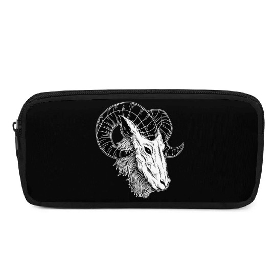 Dark Devil Baphomet Goat Head Pencil Cases