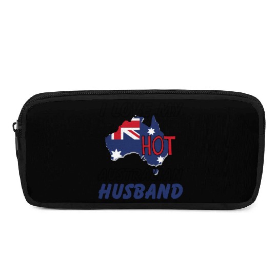I Love My Hot Australian Husband Wife Pencil Cases