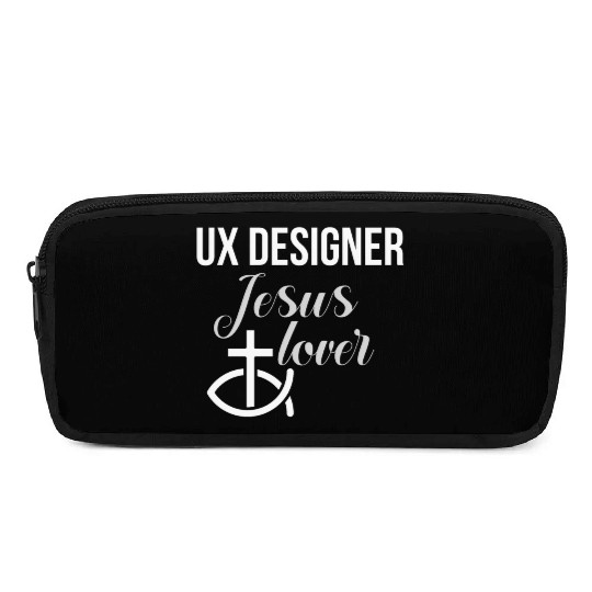 UX Designer Jesus Lover Pencil Cases