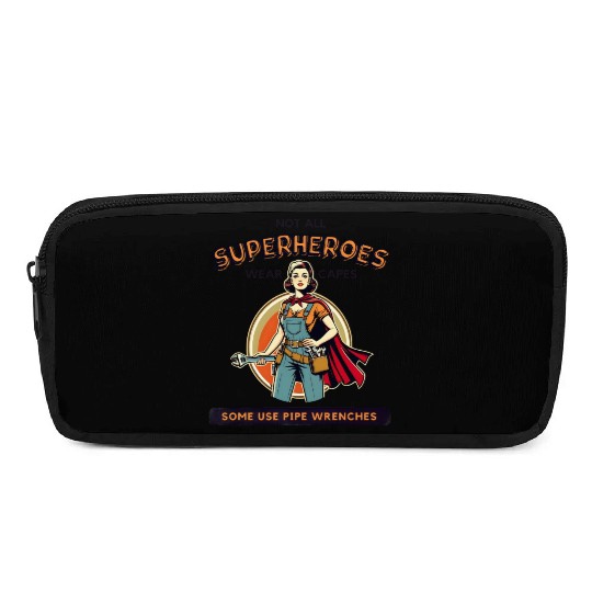 Empowered Female Plumber - Superhero Pencil Cases