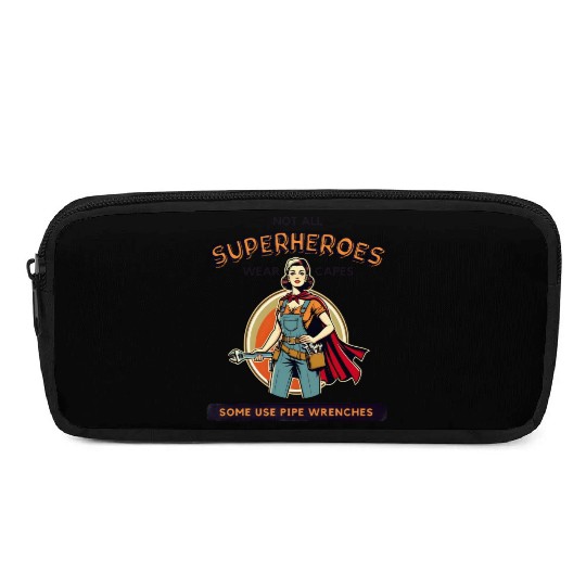 Empowered Female Plumber - Superhero Pencil Cases