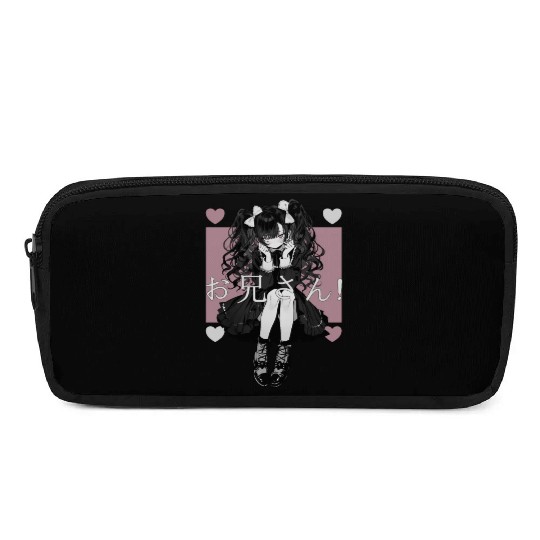 Gothic Maid Anime Harajuku Yami Kawaii Aesthetic Pencil Cases