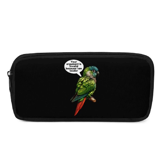Green Cheek Conure Meme Funny Conure Parrot Pencil Cases