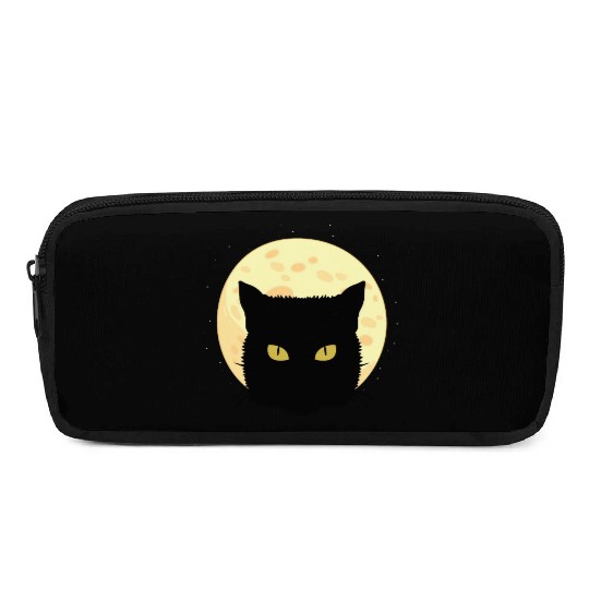 Cat Full Moon Cat Owner Gift Pencil Cases