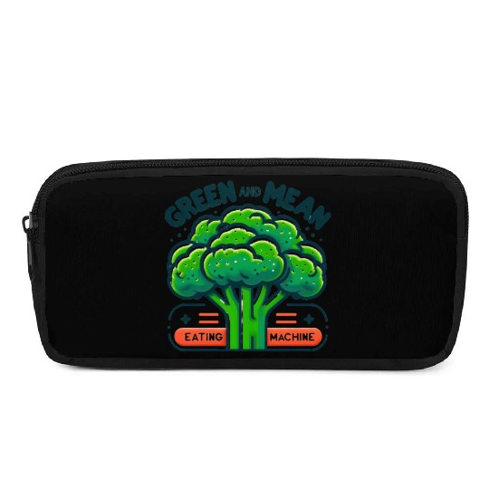 Broccoli: Green and Mean Eating Machine Pencil Cases