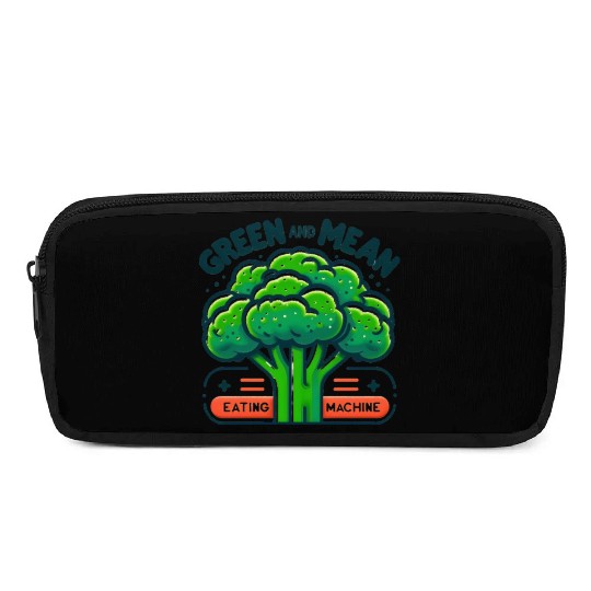 Broccoli: Green and Mean Eating Machine Pencil Cases