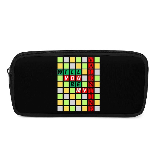 Will You Be My Valentine Pencil Cases