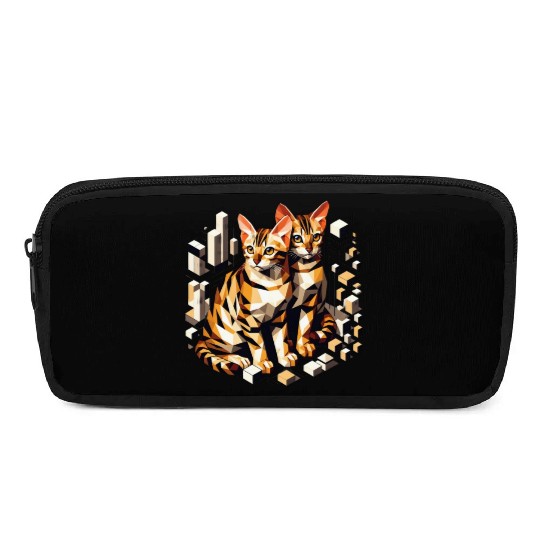 Bengal Kittens Cute Kittys Pencil Cases