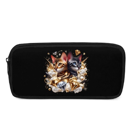 Fabulous Bengal Kittens Pencil Cases