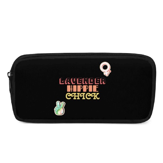 Aromatherapy Lavender Hippie Chick Pencil Cases