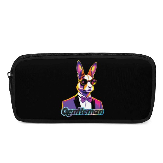 Pop Art Playboy Rabbit Gentleman Cyberpunk Bunny Pencil Cases