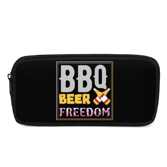 BBQ Beer Freedom - BBQ Barbeque Pencil Cases