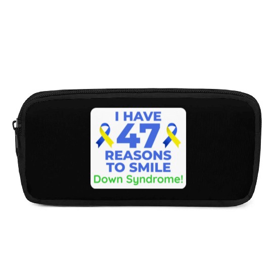 Down Syndrome Awareness 47 Reasons to Smile Pencil Cases