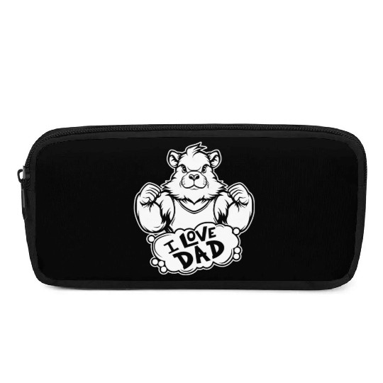Guinea Pig Cavy I Love Dad Pencil Cases