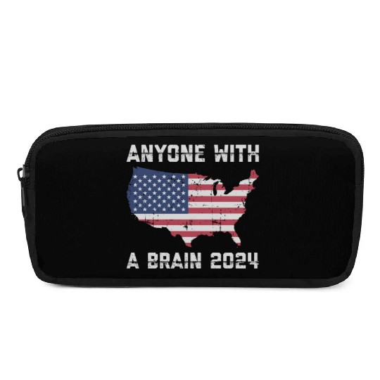 2024 Brain Vote Democracy Anti-Trump Pencil Cases