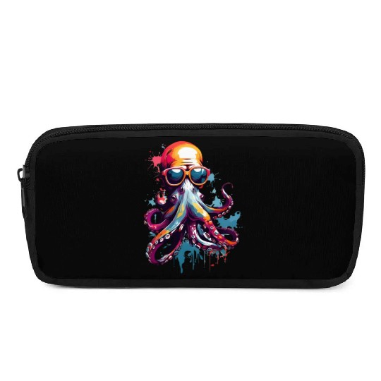 octopus colored unique design Pencil Cases