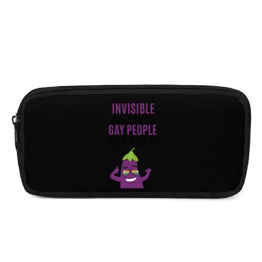 Invisible eggplant Pencil Cases for your gay friend