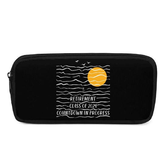 2024 Retirement Countdown Beach Pencil Cases