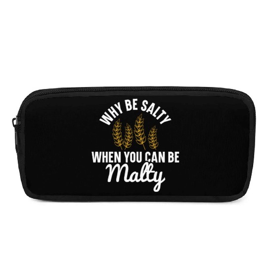 Salty or Malty Craft Beer Humor Pencil Cases
