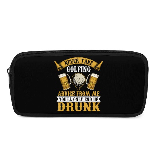 Funny golf beer golfing Pencil Cases
