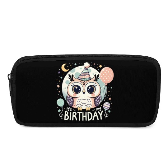 Its My Birthday Sweet Birthday Owl Pencil Cases
