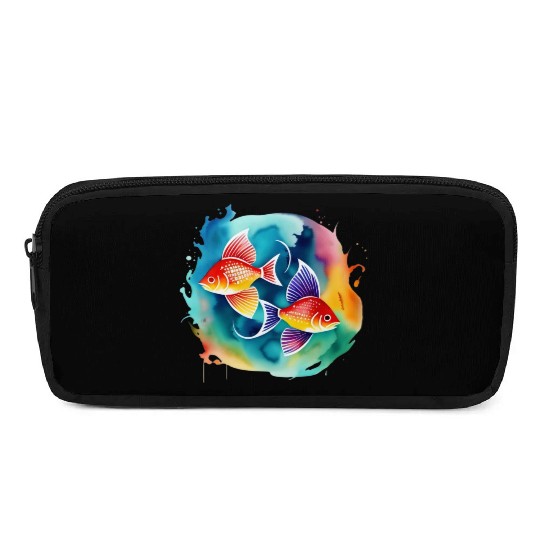 Color splash zodiac: Pisces Pencil Cases