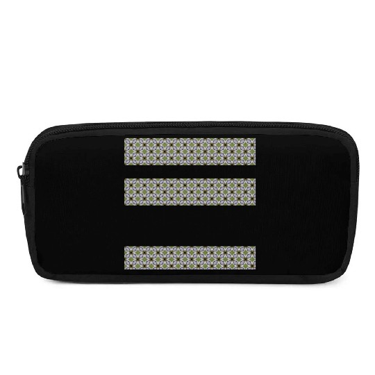 irregular stripes of green and lavender Pencil Cases